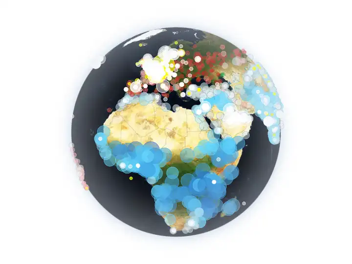 The Observatory: a globe with growth markets, investors and corporate partners